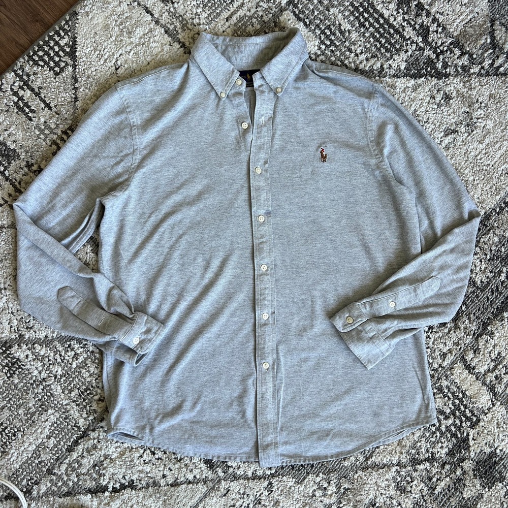 Polo Ralph Lauren Knit Oxford XL gray